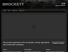 Tablet Screenshot of brockettco.com